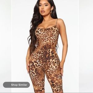 WILDCAT LOVER LEOPARD ROMPER
